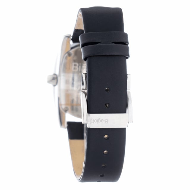 Laura Biagiotti Herenhorloge Kwarts Zilver• Materiaal kastdeksel: Roestvrij staal• Soort glas: Mineraal• Materiaal Band: Leer• Kleur kast: Zilver• Waterdichtheid: 0 m (0 ATM)• Diameter: 38 mm