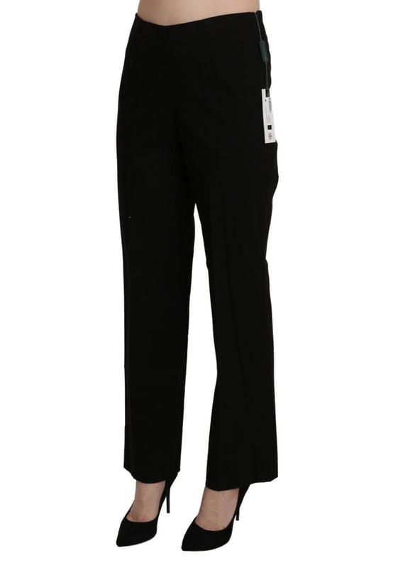 Brand: BENCIVENGA
  Condition: Brand new with tags
  Authenticity: 100% Authentic
  Model: High Waist Straight
  Color: Black
  Material: Cotton
  Closure: Zipper
  Logo details
  Origin: Made in Italy