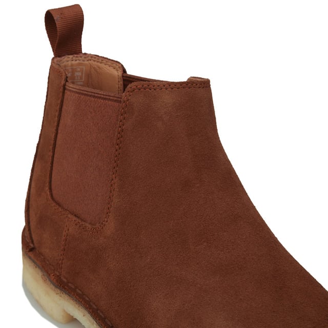 Men s Clarks Originals Desert Chelsea Shoes in Brown