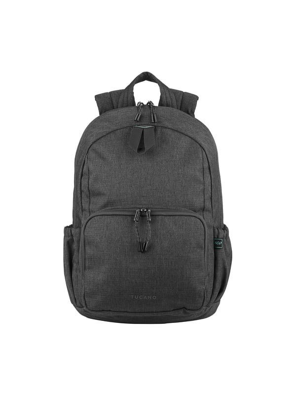 Unisex rugzak met ritssluiting. twee open binnenzakken. één voorkant met ritssluiting en twee open zijvakken met externe vakken. ontbrekende schouderband.  Handvat van gerecycled polyethyleentereftalaat. een binnencompartiment.  extern materiaal. polyester binnenkant. Afmetingen: 29x42,5x14 cm. Modeproduct