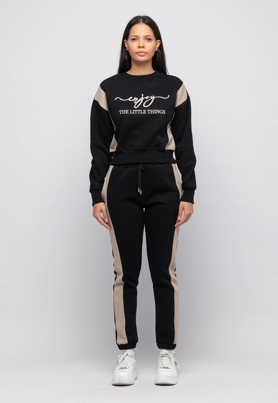Tom Barron Damen-Trainingsanzug-Set Enjoy, bestickt, stilvoll