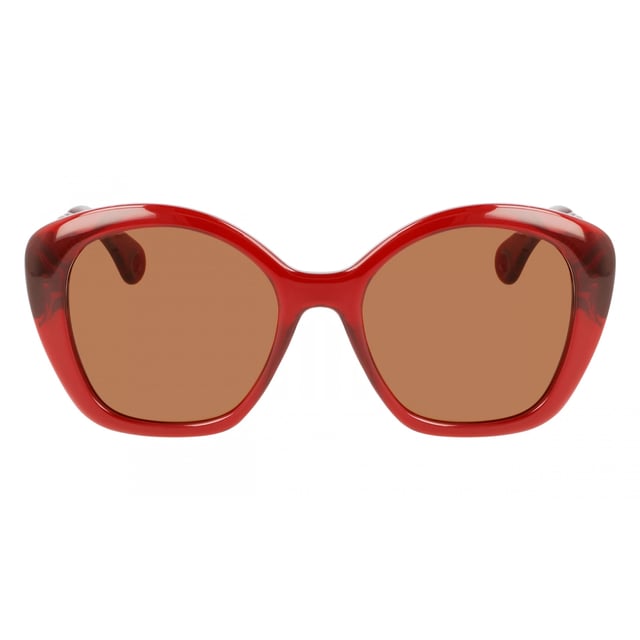 Gafas de sol LNV628S con montura de acetato.

Forma y diseño:
- Estas gafas Lanvin tienen una silueta de alas de mariposa.

Material de la montura:
- La montura de estas gafas está fabricada en acetato, un material plástico.
- El acetato proporciona durabilidad, flexibilidad y un acabado liso a la montura.

Patillas de acetato:
- Las patillas también están hechas de acetato, a juego con el material de la montura.
- El acetato en las patillas las hace livianas y cómodas de llevar.

Detalles de la marca:
- Grabado de la marca Lanvin en las patillas.
- Estos elementos de diseño ayudan a identificar claramente el modelo como parte de la colección de gafas Lanvin.

Lentes:
- Los lentes son de alta calidad.
- Estos lentes proporcionan una excelente protección UV y una visión nítida y clara.
 Medidas: Ancho lente: 54 mm. Puente: 19 mm. Patillas: 140 mm.
 Composición: Acetato
 Cuidados:
Utiliza un paño de microfibra suave y limpio para limpiar tus gafas de sol. Este tipo de paño no rayará los lentes.
Evita usar productos de limpieza abrasivos, detergentes, alcohol o acetona, ya que pueden dañar los lentes y los tratamientos antirrefleja