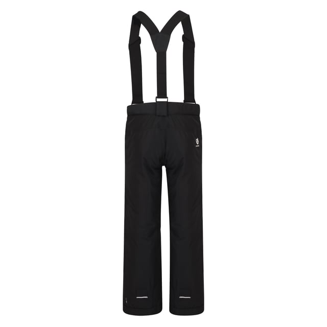 Waterproof and breathable coated polyester twill fabric. Water repellent finish. Taped seams. High loft polyester insulation. Polyester lining. Adjustable detachable braces with front slider system. Part-elasticated waist with adjusters. 2 side zipped pockets. Grow cuffs at hem. Integral snow gaiters. Reflective detail for enhanced visibility.