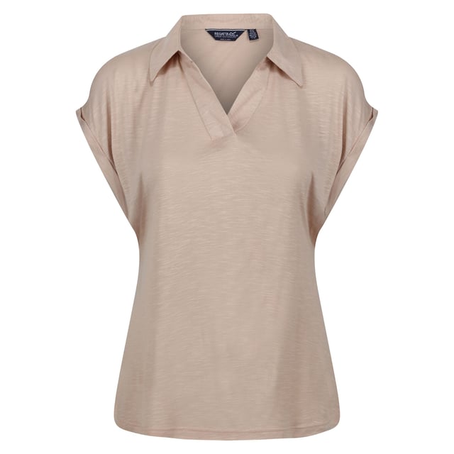 100% Viscose. Fabric: Jersey, Slub, Soft Touch. Design: Textured. Neckline: Collared. Hem: Shaped. Sleeve-Type: Short-Sleeved. Fabric Technology: Breathable, Durable, Lightweight, Moisture Wicking. Drop Shoulder. 130gsm. Sustainability: Made from Recycled Materials.