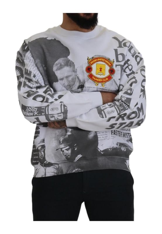 100% authentic MSGM crewneck pullover sweater
  Brand new with tags
  Classic white color
  Made from 100% cotton
  Logo details
  Perfect for men
Material: 100% Cotton