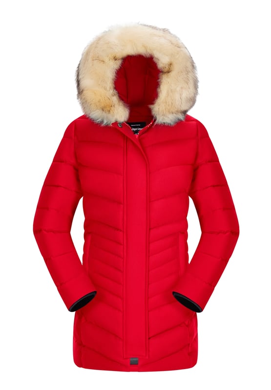 Parka Subprime para mujer. La parka está hecha de poliéster de alta calidad y tiene un cálido forro interior. Ideal para los fríos meses de invierno. El cuello de piel es de imitación y es desmontable. La chaqueta tiene una cremallera para subir y bajar, fácil si necesitas sentarte en tu moto, ciclomotor o scooter.  Marca: SubprimeNombre del modelo: Parka CelineCategoría: abrigo de invierno para mujerMateriales: poliésterColor: rojo