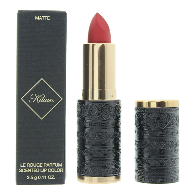 Le Rouge Parfum Matte lipsticks by Kilian. This is a dream of a lipstick with high-definition pigment saturation for a bold and dramatic look. A lipstick which has a luxurious texture to give additional moisture and lasts up to ten hours. Each lipstick is softly scented with Honeysuckle, Marshmallow, Orange Blossom and Rose. With shade that range from nude to red there is an ideal just waiting for you to try this indulgent lipstick range.