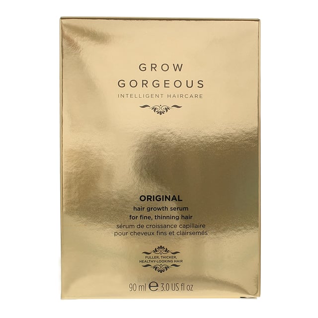 Grow Gorgeous Original hair treatment effectively stimulates and strengthens the growth of new hair,  and at the same time regulates existing hair loss. Provides hydration and nutrition to the hair to increases your hair density and strength and boosts the activity of the hair roots effectively stimulates the growth of new hair prevents premature hair loss