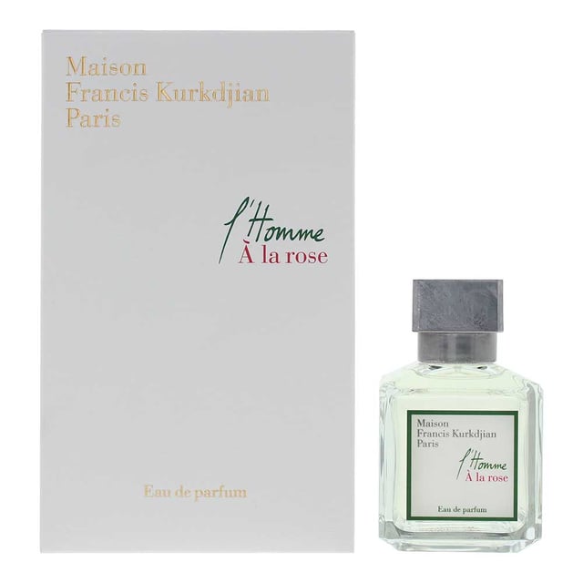L'homme A La Rose is a Floral Woody Musk for men, which was created by Francis Kurkdjian for his own Maison Francis Kurkdjian brand of fragrances. The scent contains notes of May Rose, Damask Rose, Grapefruit, Amberwood, Sage and Spanish Labdanum. The scent is a Rose dominant one, with spices providing the Rose with some backing character.