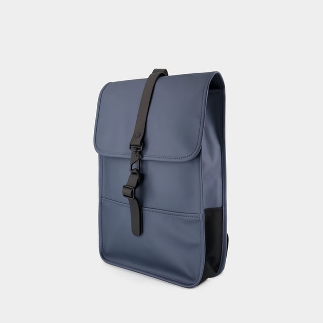Adjustable shoulder straps. Other - adjustable shoulder straps. Material: polyurethane. Lining: polyurethane. Colours: BLUE - BAY. Polyurethane. Closure: flap with snap hook closure. Interior layout: interior laptop compartment, main compartment and concealed mobile phone pocket on rear flap. Width: 10. Height: 40. Length: 29.