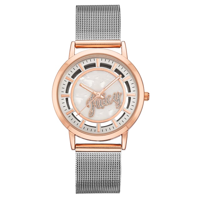 Juicy Couture Watch JC/1217WTRT
Genero: Mujer
Color principal: Oro rosa
mecanismo de relojeria: Cuarzo (bateria)
formato de la visualizacion: Analogico
La resistencia al agua: 0 ATM
Cierre del reloj: Braces
Funciona: No hay ninguna funcion extra
Color de la caja: Oro rosa
material de la caja: Metal
ancho de la caja: 36
longitud de la caja: 36
reloj de ajuste: Rhinestone
Color del brazalete: Plata
material del brazalete: Acero inoxidable
el ancho de la cara: 18
circunferencia de la muneca: 24
entrega: Caja de relojes
Estilo: Moda
Altura de la carcasa: 9
Vidrio: Vidrio mineral
color de la esfera: Plata
Reserva de energia: No automatico
Bezel: Ninguno