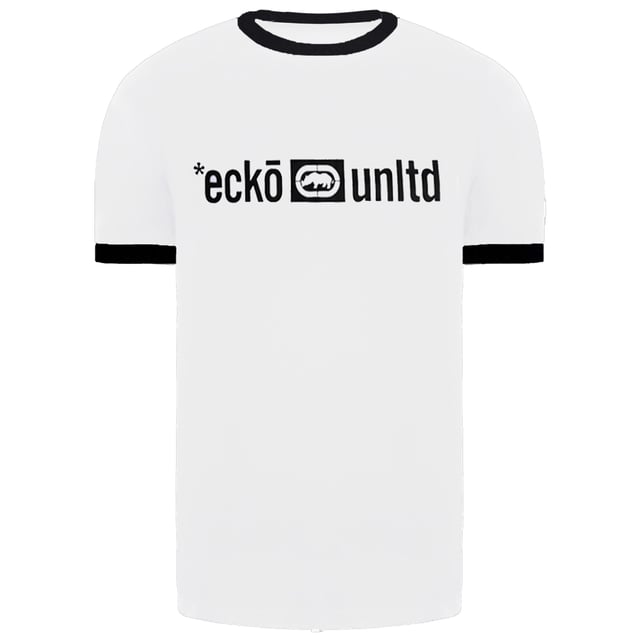 Ecko Unltd. Camiseta de la tripulación de manga corta para hombre blanco Harley Camiseta EFM04798 White