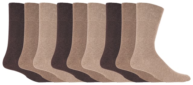 If you're looking to add some fun and colour to your wardrobe, look no further than Gentle Grip's 9 Pair Value Pack of Socks. The pack includes 9 pairs of socks with a choice of plain and funky patterns like, Argyle, Colourburst, Heel & Toe and more! This high quality collection of designs is as good as they feel too, made from soft and comfortable cotton rich yarn. All SockShop Gentle Grip socks are built to take care of your legs, comfortably moulded to their natural contours without leaving any of these constriction rings. These socks feature the Gentle Grip Honeycomb Top which helps aid circulation which makes them extremely comfortable to wear, especially if you struggle with circulatory problems, swollen legs, ankles and feet. They have been designed with care so that they will last for years to come. With the soft grip non elastic tops that do not fall off during wear helps avoid restriction and pressure hotspots. The flat seamed toes for extra wearability will make sure your feet stay comfortable all day long whether you're going out on the town or simply relaxing at home. These are Men’s One Size: 6-11 UK, come in a range of great patterns and are a 9 pair value pack. They are made from: 76% Cotton, 19% Polyester, 3% Nylon, 2% Elastane and are Machine Washable.