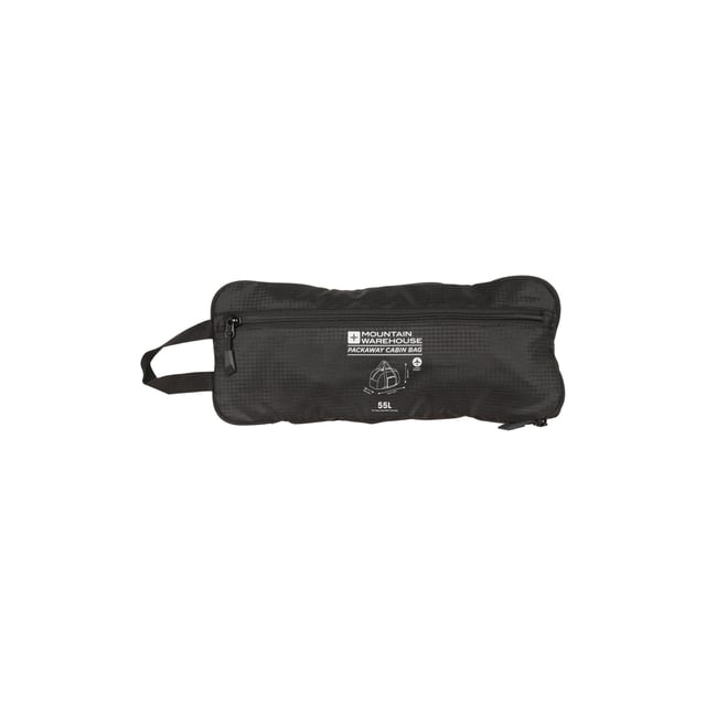 100% Polyester. Fabric: Ripstop. Length: 55cm. Height: 40cm. Width: 25cm. Capacity: 55L. Pockets: 1 Front Pocket, Zip. Compartments: 1 Main Compartment, Zipped. Fabric Technology: Durable. Design: Logo. Packaway, Removable Shoulder Strap.