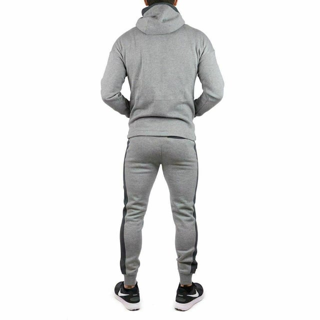 Nike Air Mens Fleece Tracksuit Full Set Grey