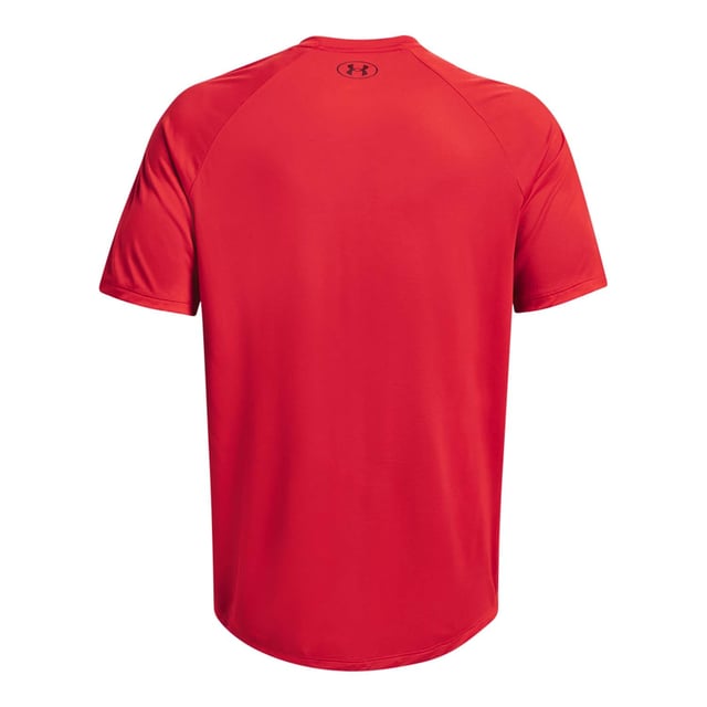 Mens Under Armour Tech Print Fill Short Sleeve T-Shirt in red.- Crew neck.- Short sleeves.- UA Tech™ fabric is quick-drying  ultra-soft & has a more natural feel.- Material wicks sweat & dries really fast.- Ref: 1380785600