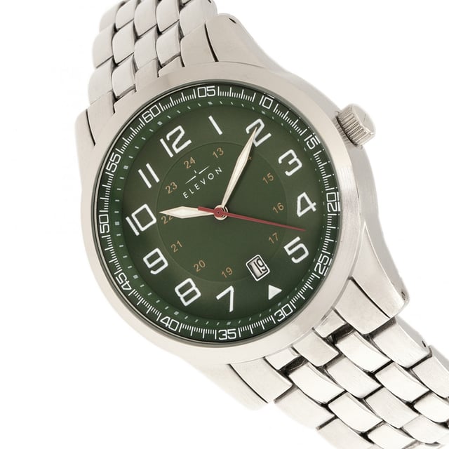 Brushed Alloy Case; Japanese Quartz Movement; Non-Glare Scratch-Resistant Mineral Crystal; Logo-Engraved Stainless Steel Caseback; Alloy Bracelet ; Logo-Engraved Fold-Over Push-Button Deployment Clasp; Luminous Hands; Date Display; 42mm Case Diameter; 5ATM Water Resistance;