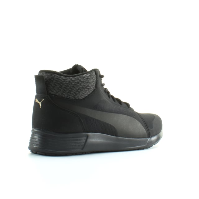 Puma ST Trainer Evo Demi Twill Black Textile Lace Up Mens Trainers
