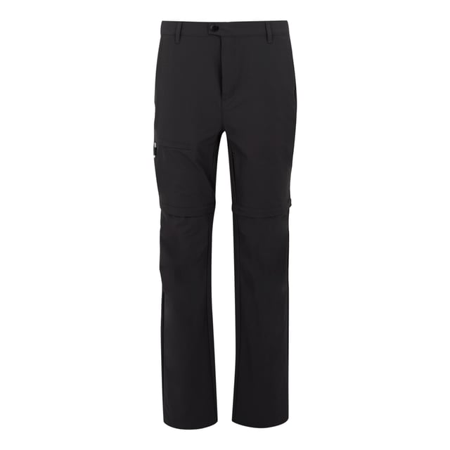 94% Recycled Polyamide, 6% Elastane. Fabric: Stretch. Design: Logo, Plain. 145gsm. Fastening: Button, Zip Fly. Fabric Technology: Durable Water Repellent Finish, Isoflex, Quick Dry, UV Protection. Belt Loops, Convertible, Zip-off Legs. Pockets: 2 Side Pockets, Zip, 1 Back Pocket. Waistline: Part Elasticated. Sun Rating: UPF 50+.