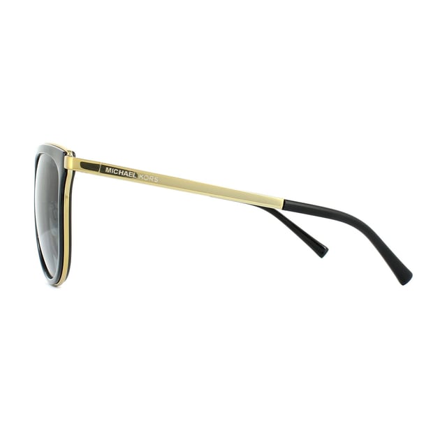 Michael Kors Cat Eye Womens Black Gold Grey Gradient Polarized