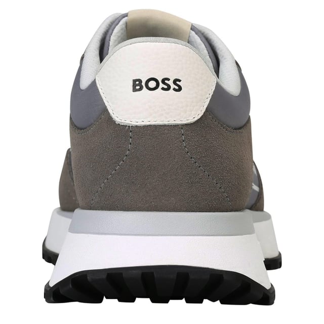 Mens BOSS Jonah Run Trainers in brown.- Suede upper.- Lace-up fastening.- BOSS branding.- Contrasting white rubber sole.- Ref: 50498907241