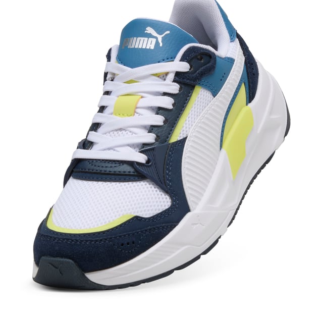 PRODUCT STORY: Future-forward vibes meet superior comfort for your active lifestyle. Featuring a mesh upper with synthetic and suede overlays, comfortable CMEVA midsole, and a rubber outsole. The SOFTFOAM+ sockliner ensures every step feels amazing. With a printed logo on the tongue and heel, lace closure, and a futro aesthetic, PUMA's got your style covered. FEATURES & BENEFITS: SOFTFOAM+: Step-in comfort sockliner designed to provide soft cushioning thanks to its extra thick heel; CMEVA: PUMA's compression-moulded EVA material for lightweight performance. DETAILS: Regular width; Mesh upper; Lace closure; CMEVAV midsole; Rubber outsole; PUMA branding details.