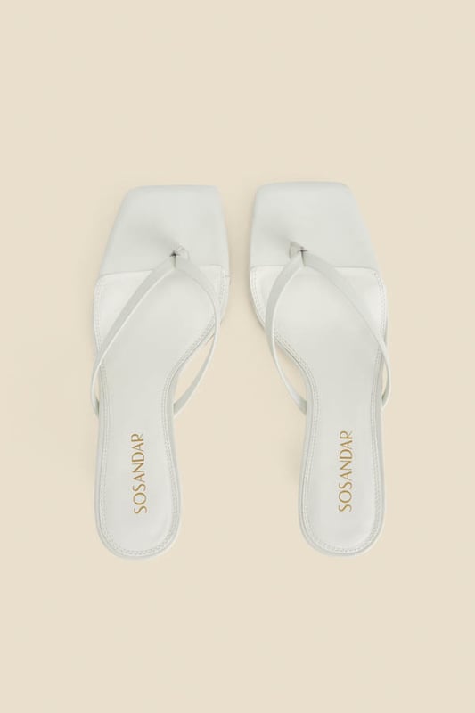 Mid heel flip flops top