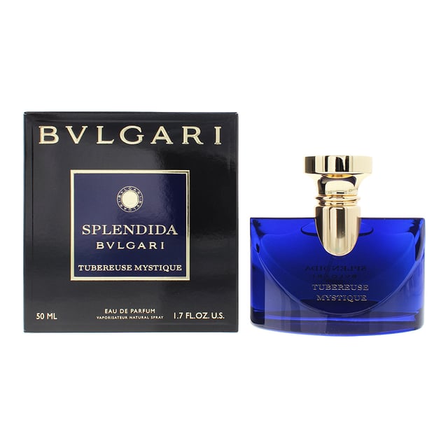Splendida Tubereuse Mystique is a floral fragrance for women, which was created by Sophie Labbé and launched by Bulgari in 2019. The fragrance top notes of Black Currant and Davana; a heart note of Tuberose and base notes of Vanilla Absolute and Myrrh. The notes combine to create a luxurious, creamy scent thanks to the Tuberose and Myrrh, which work incredibly well together. Due to the warmth from the creaminess the fragrance is best suited to the colder weather of Autumn and winter.