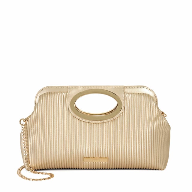 Dune Accessories Ellsas Gold Cut Out Handle Grab Bag