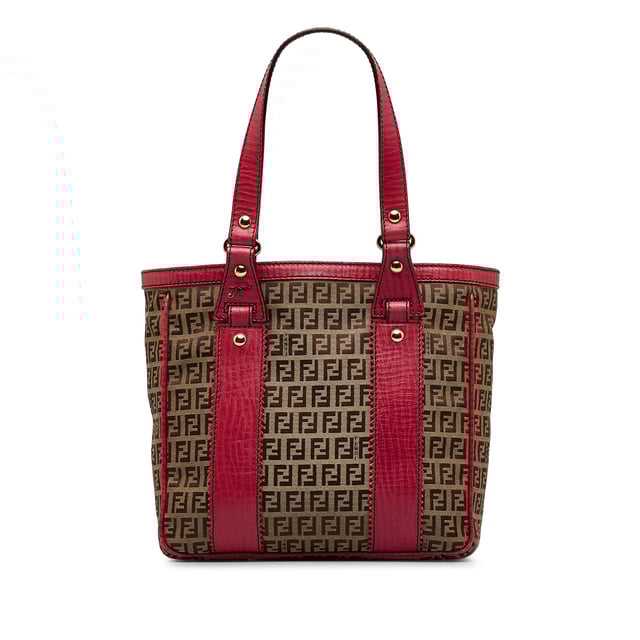 Fendi zucchino hotsell canvas tote bag