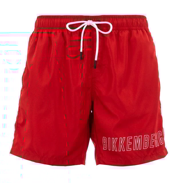Bermudas con estampado delantero en bajo. Bolsillos laterales. Cinturilla elástica con cordón.
