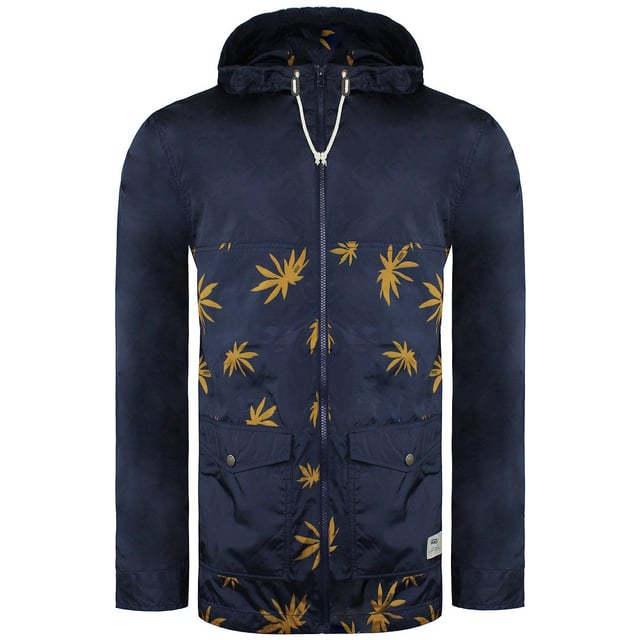 Vans Off The Wall Printed Mens Navy Brown Jacket
