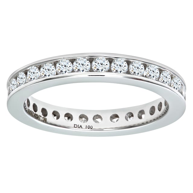 9K (375) White Gold: 1.1gr; # Diamond: 1ct