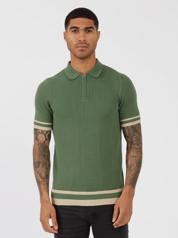 Luke 1977 Juggernaut Knit Polo Green