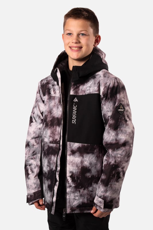 The Misfit snow jacket stands out from the crowd and is our premium youth jacket styled for maximum impact. The Misfit has fully taped seams and is highly waterproof to 10,000mm with a breathability rating of 10,000gms/M2 this technical snow jacket will make sure you’ll stay warm and dry. The Misfit jacket is made from our durable coated ripstop fabric and is feature packed. This jacket offers a great bang for your buck with under arm ventilation for when you need to dump heat, a powder skirt with Lycra wrist guards to keep the snow out and warmth in. A dry butt patch, to do exactly that, lift pass pocket on the left sleeve, soft chin guard, internal storm flap, zipped handwarmer pockets and a zipped comms pocket with headphone routing system all complete this street wear inspired piece.

Powder skirt -Whether you're hitting the powder on skis or snowboard, this snow skirt creates a tight seal around your waist to keep the snow out and the warmth in. Made from durable waterproof materials and an internal dry butt patch (DBP) to keep it all warm and dry.

Snow cuff / wrist gaiter -This is perfect for even the most extreme conditions, featuring a tight seal that bridges the gap between your glove and jacket.

Zipped pockets -Pockets designed for everything you need for a full day up the mountain. Pockets for your lift pass, media, stash pocket for cash, wallet pocket and phone pocket for protection and to keep the battery warm.

Design features:

    Taped seams
    Water-resistant chest pocket
    Fixed hood
    Super soft chin guard
    Zipped sleeve ski pass pocket
    Snow cuffs
    Twin zipped tricot lined hand warmer pockets
    Waterproof snow skirt
    Dry butt patch ( DBP )

Fabric & performance:

    Regular fit
    Shell 100% polyester
    Water resistant coating 10,000mm
    Breathbility rating MVP 10,000 gm²

Insulation & lining:

    100% recycled polyester low loft insulation.
    Insulation. 80 gm² body 40 gm² Sleeves
    Lining 100% recycled embossed polyester.