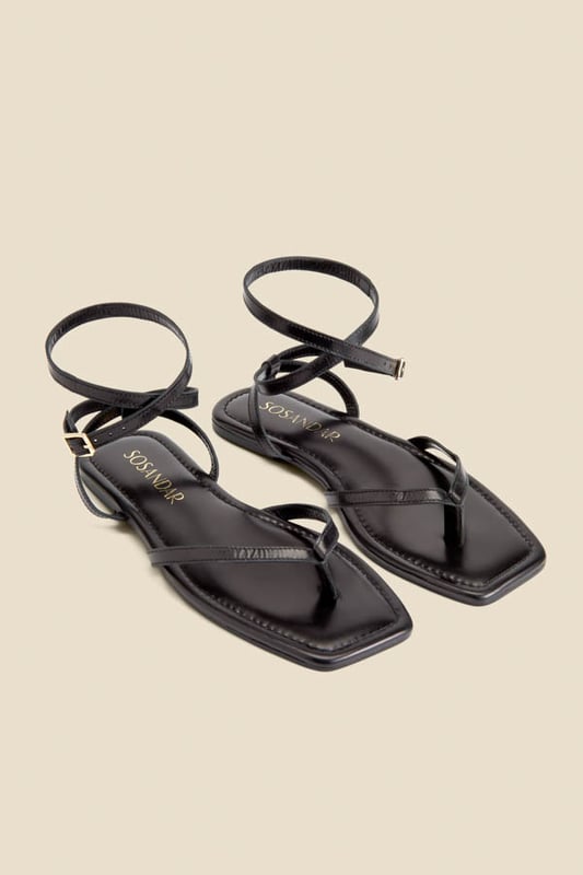 A summer shoedrobe staple
Ultra-chic minimalist strappy style
Toe posts are having a moment
Trending square toe
We love them with linen trousers and a vest top
Gorgeous with summer dresses too