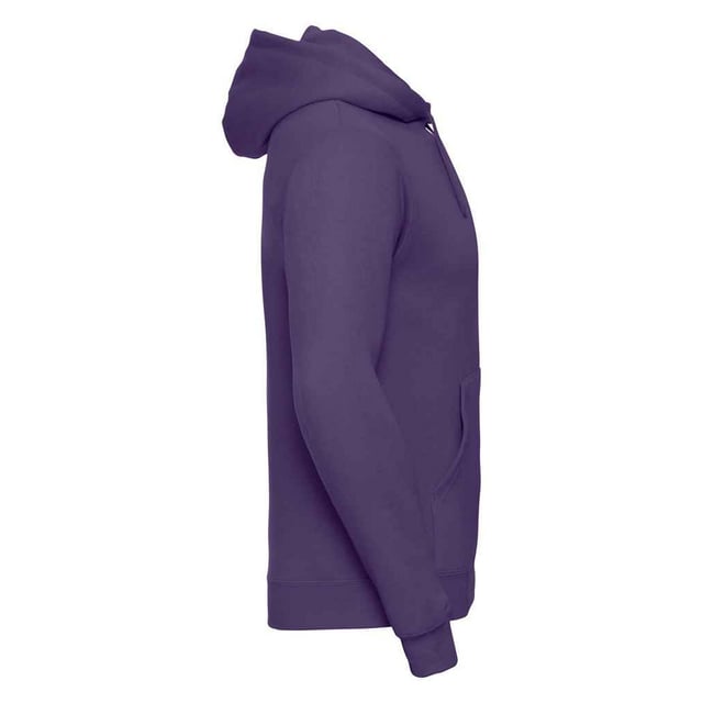 Material: 50% Combed Ringspun Cotton, 50% Polyester. Design: Plain. 295gsm. Hood Features: Double Layer, Drawcord, Grown On Hood, Top Stitched Detail. Hem: Ribbed. Coverseamed, Drop Shoulder, Tubular. Neckline: Herringbone Tape, Hooded. Sleeve-Type: Long-Sleeved. Cuff: Ribbed, Wide. Fit: Contemporary. Pockets: 1 Kangaroo Pocket. Fastening: Pull Over. Sustainability: Amfori, Better Cotton Initiative, BSCI, Fair Labor Association, Oeko-Tex Standard 100 Certified, WRAP Certified.