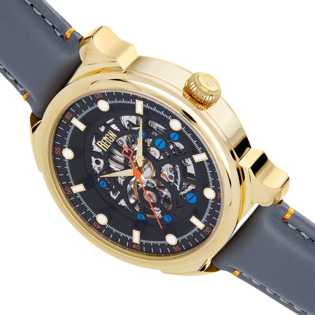 Reign skeleton watch shop