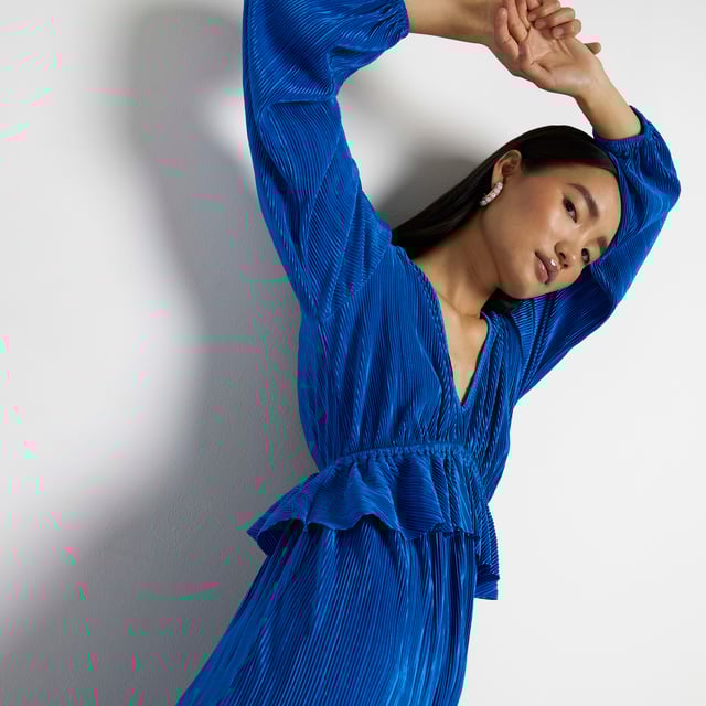 River island frill midi dress sales