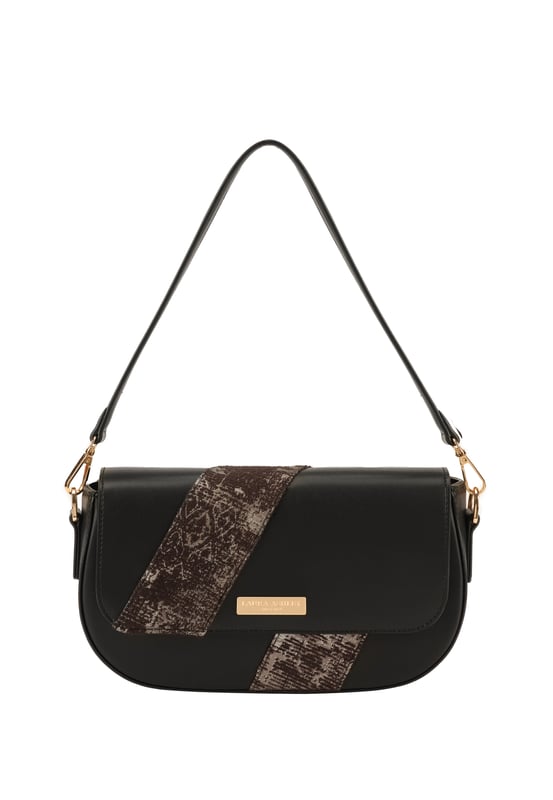 Lenght : 26 cm Height : 16 cm Width : 6 cm Handle Material  : Vegan Leather (pu) Handle Lenght : 50 cm  İnteriror Detail :  Lined Closure Type : Magnet Usage: Suitable for Daily & Formal Carrying on Shoulder and in Hand Material : A Quality Vegan Leather Lined Material : Polyester Lined Colour : Brown Accessory Material : Metal Fabric Type : Straight Compartments : One main compartment and One phone Pocket. Washing Instructions: Do not use chemical-containing cleaners on your product. You can clean the surface with a damp cloth.