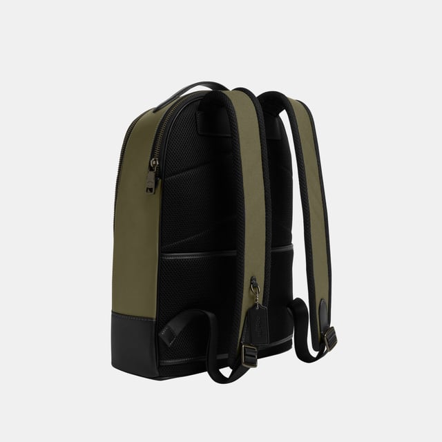 Ethan Backpack in Mixed Material Length 32.0cm,  Width 13.5cm, Height 42.0cm