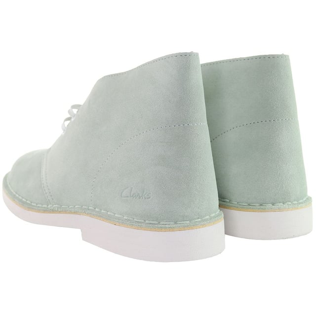 Clarks desert boots womens green sales