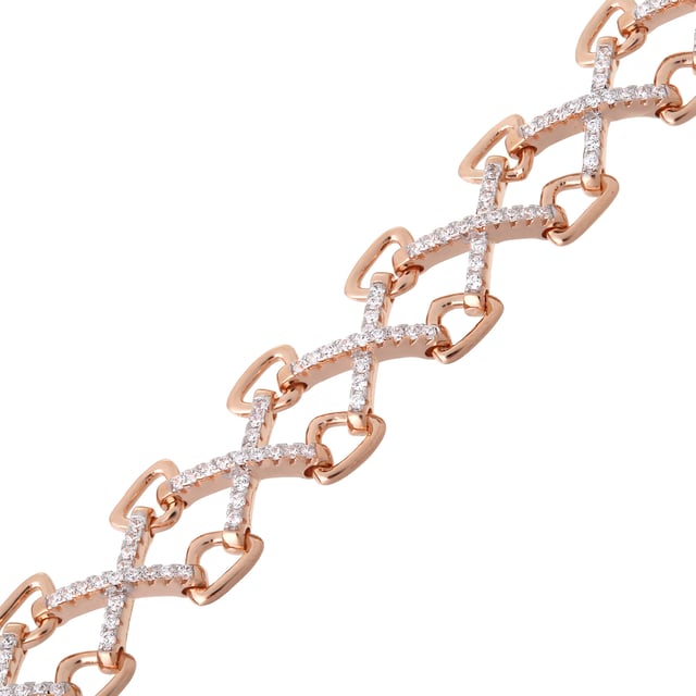This dazzling Necklace for Women from Orphelia  is the perfect gift to spoil yourself or a loved one. The Necklace is made out of 925 Sterling Silver, colored Silver/Rose at Length: 43 cm weighing in at 30.1 grams. The Orphelia Women's 925 Sterling Silver Necklace - Silver/Rose ZK-7212 is delivered in a stunning gift box and carries a two year warranty.