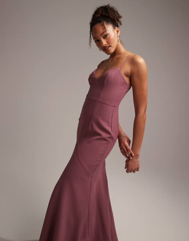 chinese dress ladies Rent Asos Edition Blouson Sleeve Floral Embroidered Maxi Dress With Open  Back In Light Pink