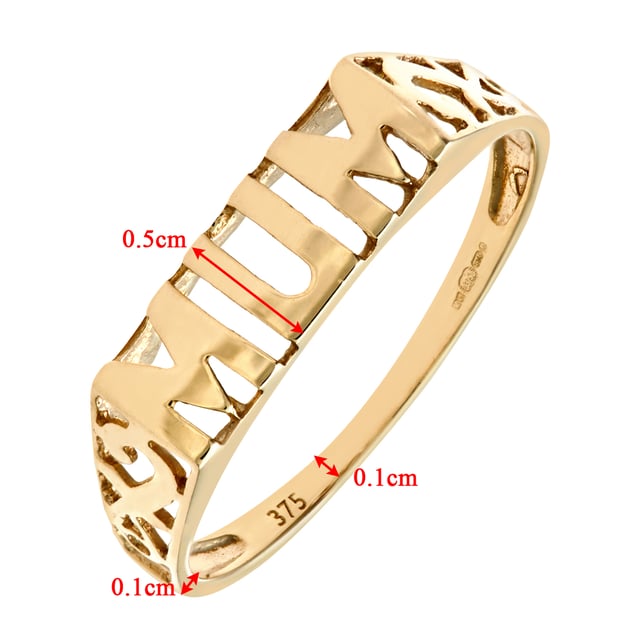 9K (375) Yellow Gold: 1.11gr