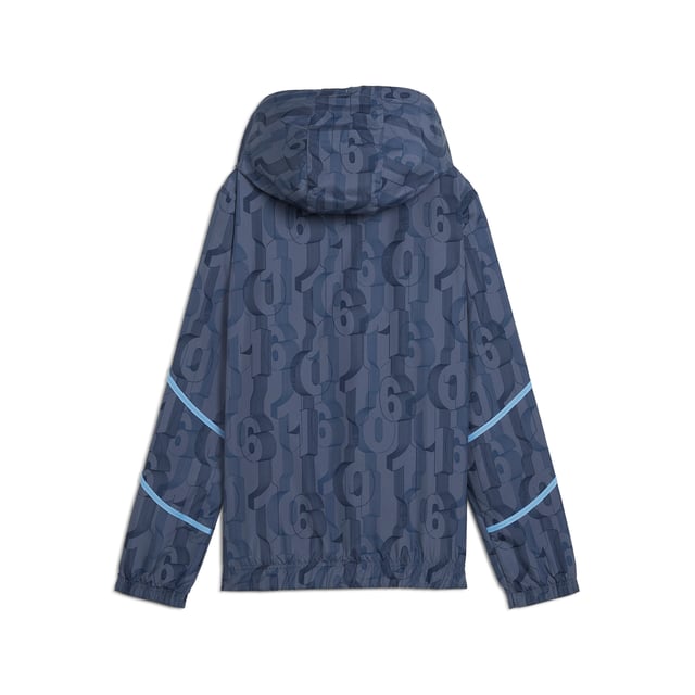 PUMA Womens Manchester City Pre-match Woven Jacket PRODUCT STORY: Train like the champions in this official Manchester City Pre-match Woven Jacket. With a regular-fit, full-zip closure, zipped pockets and our sweat-wicking dryCELL tech, it's tailored for optimal pre-match focus. It features Manchester City details, so you can represent the team with pride. FEATURES & BENEFITS: dryCELL: Performance technology designed to wick moisture from the body and keep you free of sweat during exercise; Made with at least 50% recycled materials. DETAILS: Regular fit; 80 gsm, Plain weave; Long sleeves; Full-zip closure; Zipped pockets; Official team branding. Our model is 174 cm tall and is wearing size S UK.