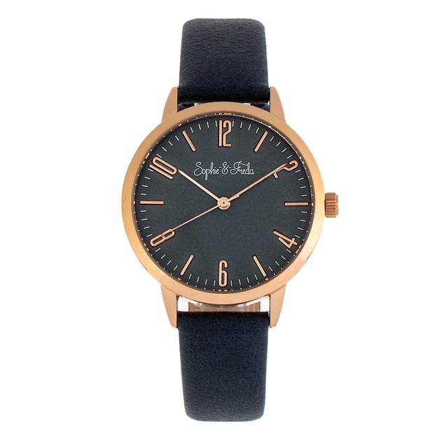 Polished Alloy CaseÂ ; Quartz MovementÂ ; Non-Glare Scratch-Resistant Mineral CrystalÂ ; Logo Engraved Stainless Steel Caseback; Genuine Leather Strap; Logo-Engraved Stainless-Steel Clasp; 36mm Case DiameterÂ ; 3ATM Water Resistance;