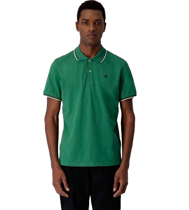Kurzärmeliges Polo-Shirt mit Flachstrickkragen, Knopfleiste und Logo-Print aus weicher Baumwolle.
