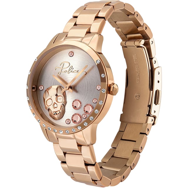 POLICE PL16071MSR04M Uhr Frau Quarz• Material: Edelstahl• Glas: Mineral• Armband: Edelstahl• Farbe: Gold• Wasserbeständigkeit: 0 m (0 ATM)• Gehäusegröße: 36 mm