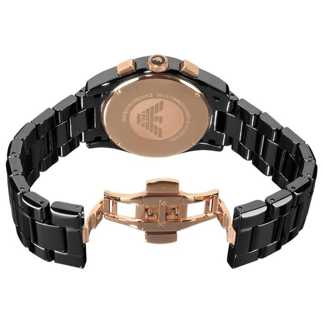 Emporio armani ceramica watch ar1410 rose gold shop